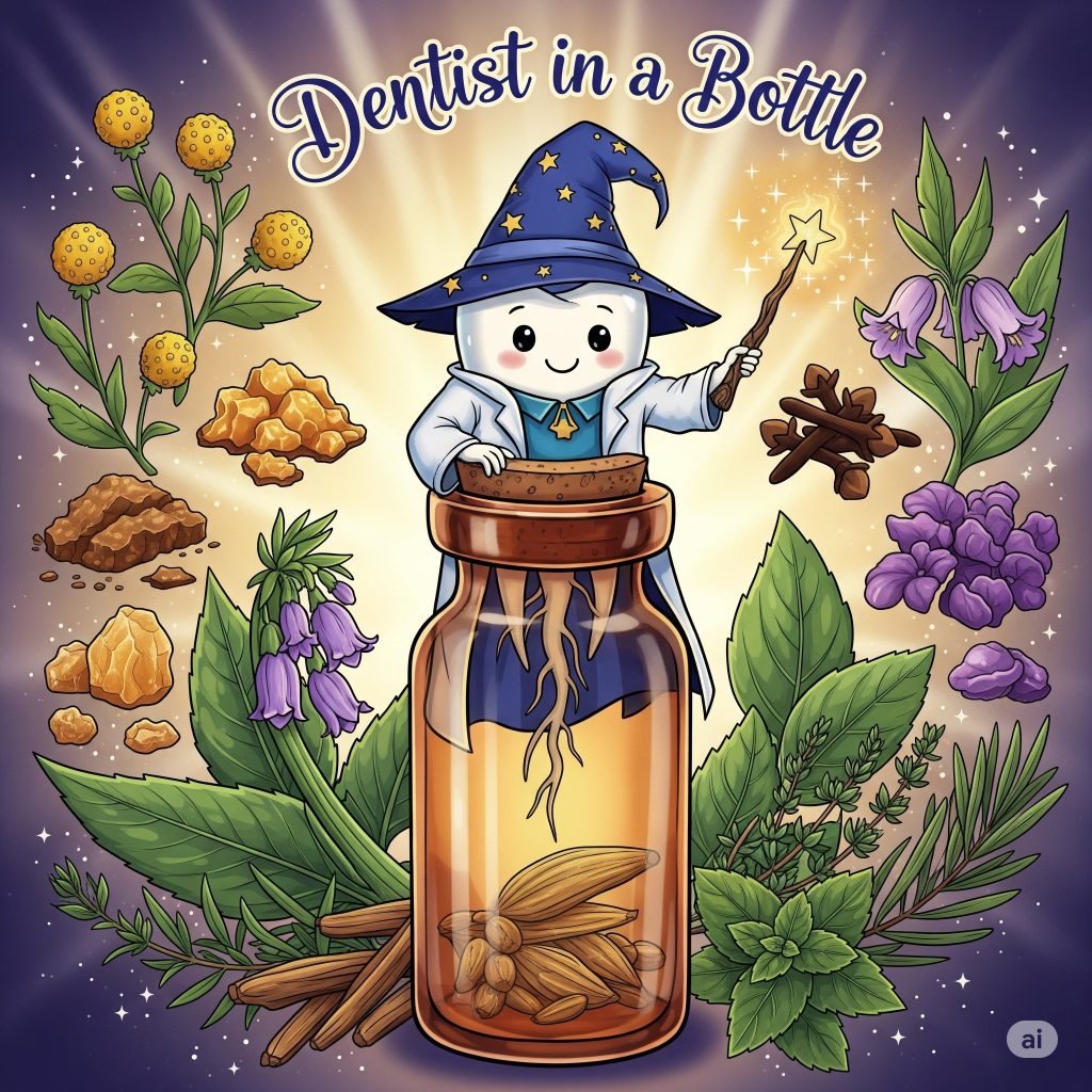 Dentist in a bottle ~ Mystical Alchemy for Oral Health